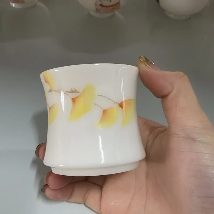 打样璞玉手绘釉上彩主人杯