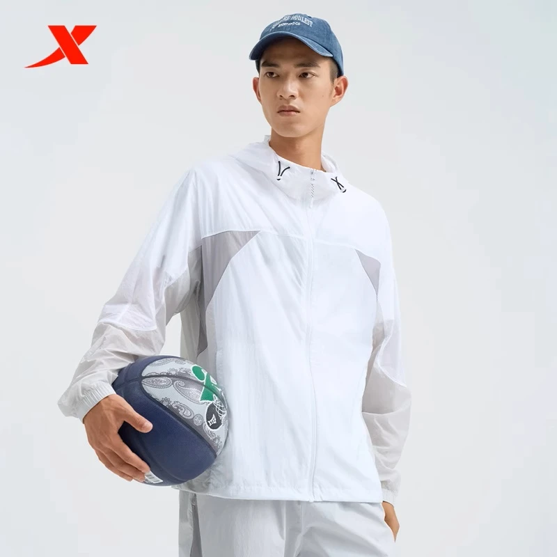 XTEP/特步防晒衣男士夏新款梭织外套户外运动防晒服976229140252
