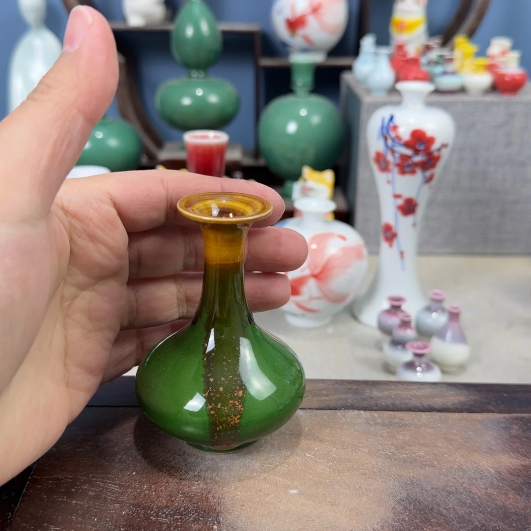 陶瓷手工小花器摆件