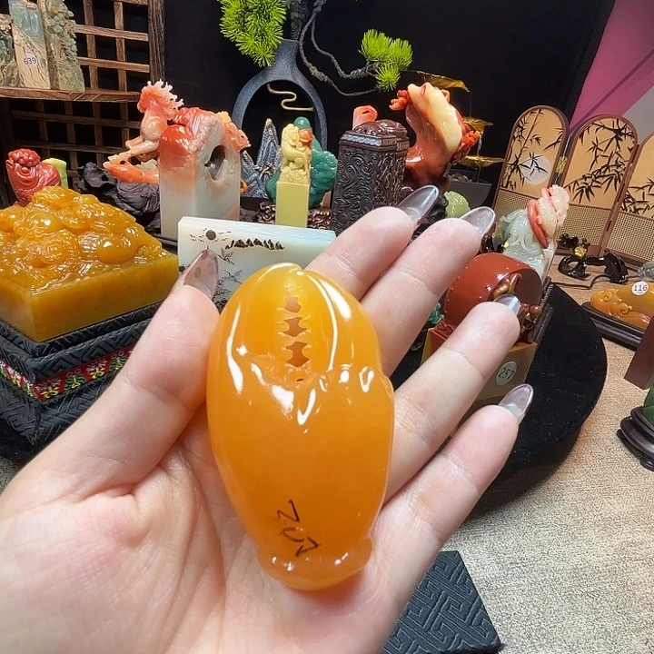 印石昌化石金田黄