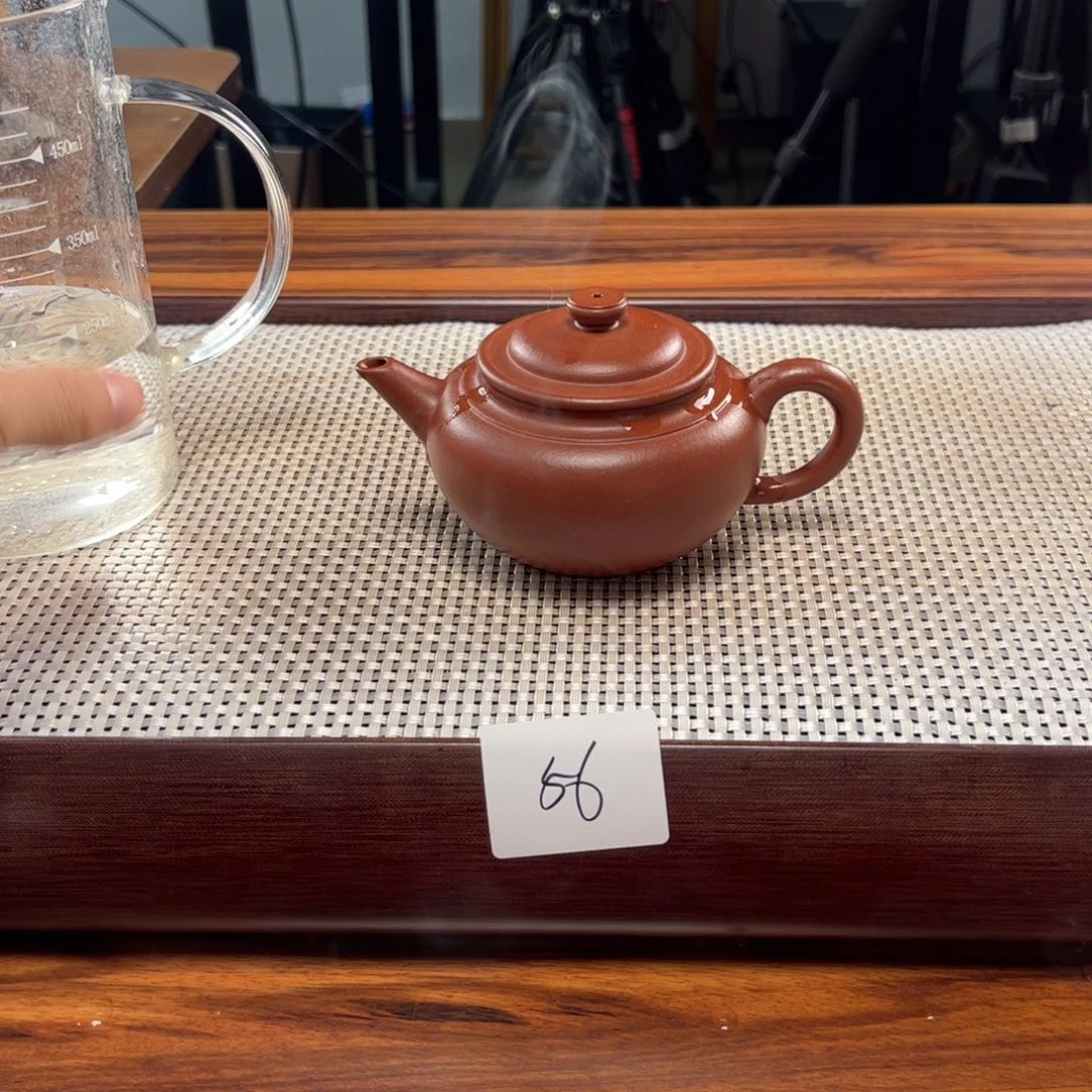 紫砂茶壶微瑕 1.13-56 红皮龙