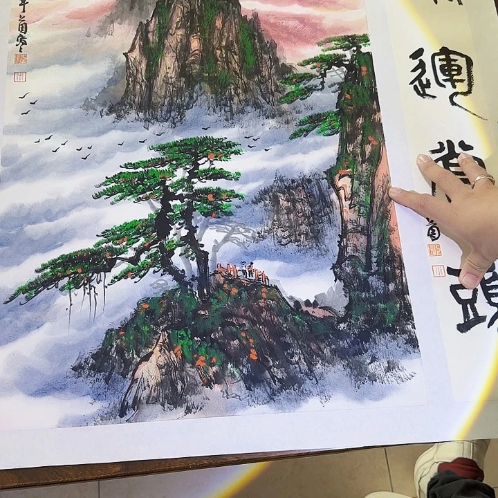 国画李上园老师书画作品
