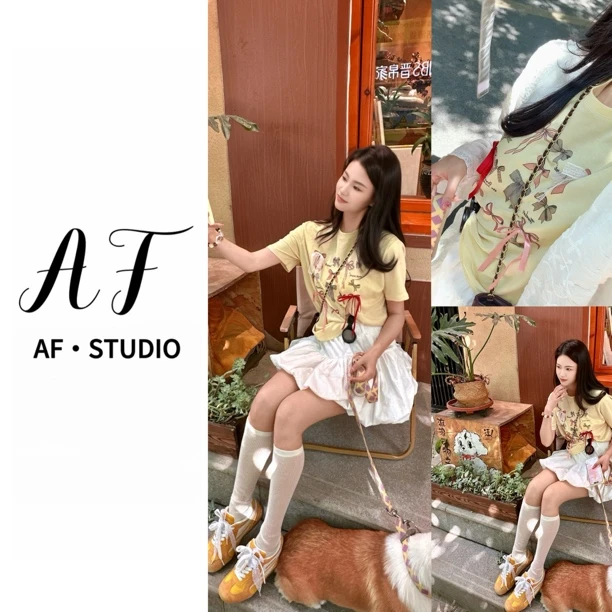 AF&安琪超高性价比灵动高腰花苞半身裙(配腰带)