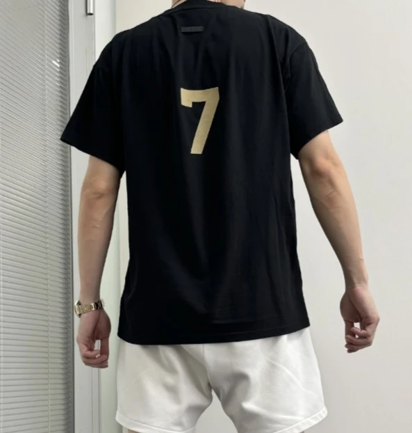 Fear of God 7 Tee Vintage Red 日光褪色7号印花图案圆领短袖T恤