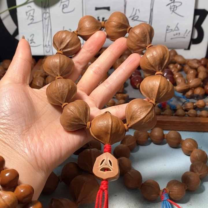 手串橄榄核8282精品4花老树王蒜头铁核10+1颗