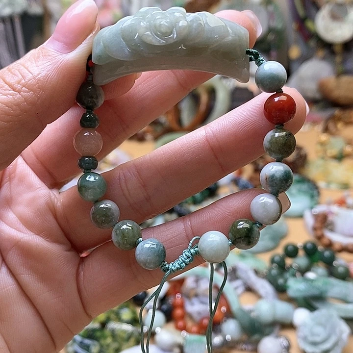 翡翠颈饰未镶嵌手链19