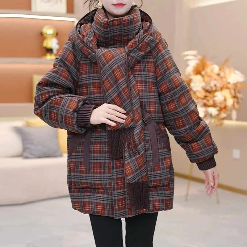 香朵儿【时尚莫瑞】时尚莫瑞系百搭新款外套穿搭休闲保暖女装棉服