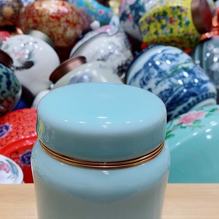 陶摆件储存罐茶叶罐