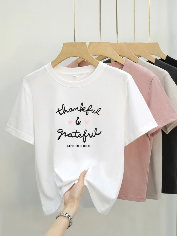 Etam/艾格字母 夏季印花短款显瘦百搭设计感小众设计师t恤