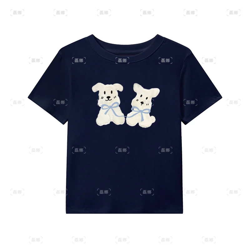 韩版趣味卡通减龄短袖T恤女夏季宽松学生半袖百搭正肩圆领上衣潮