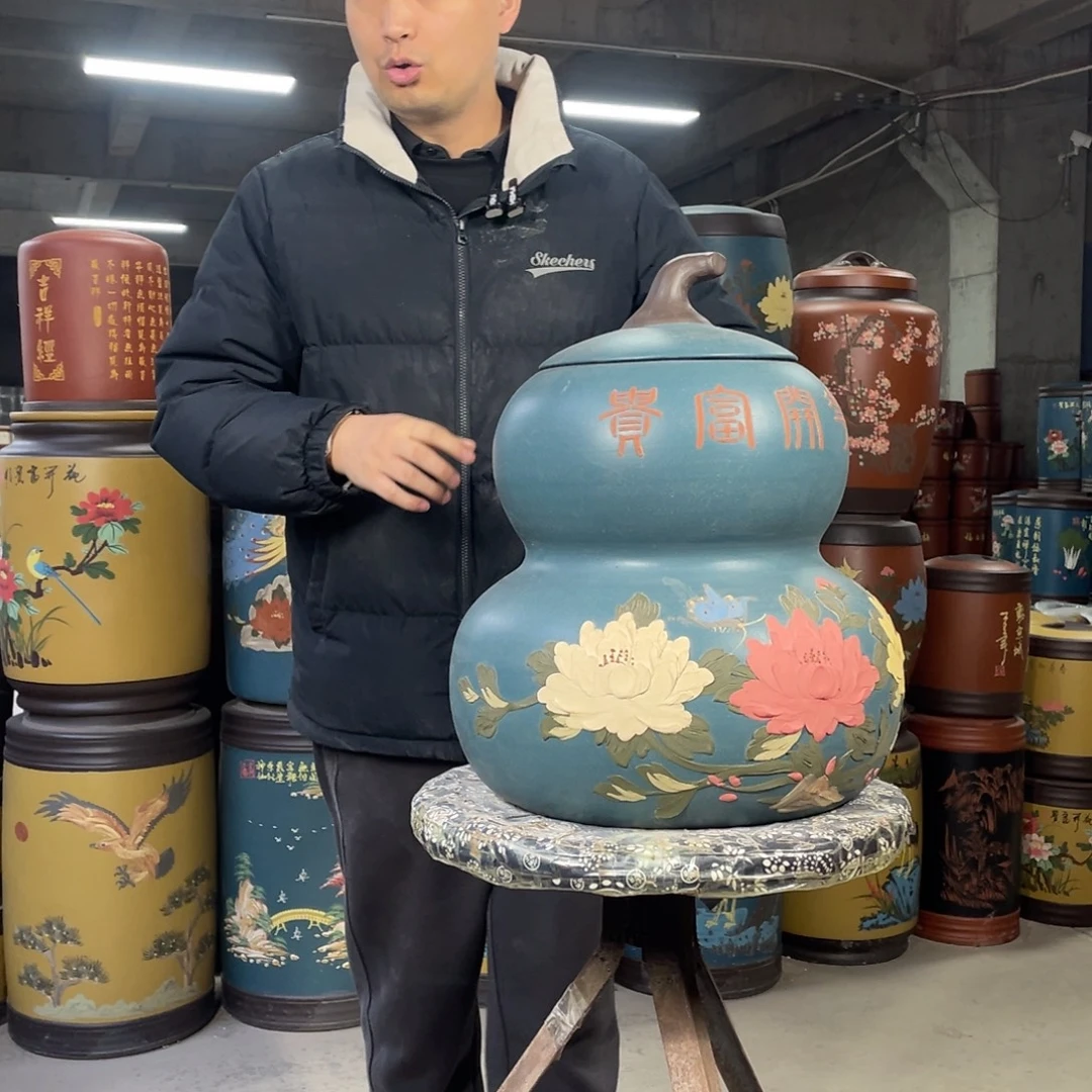 宜兴原矿紫砂茶叶罐