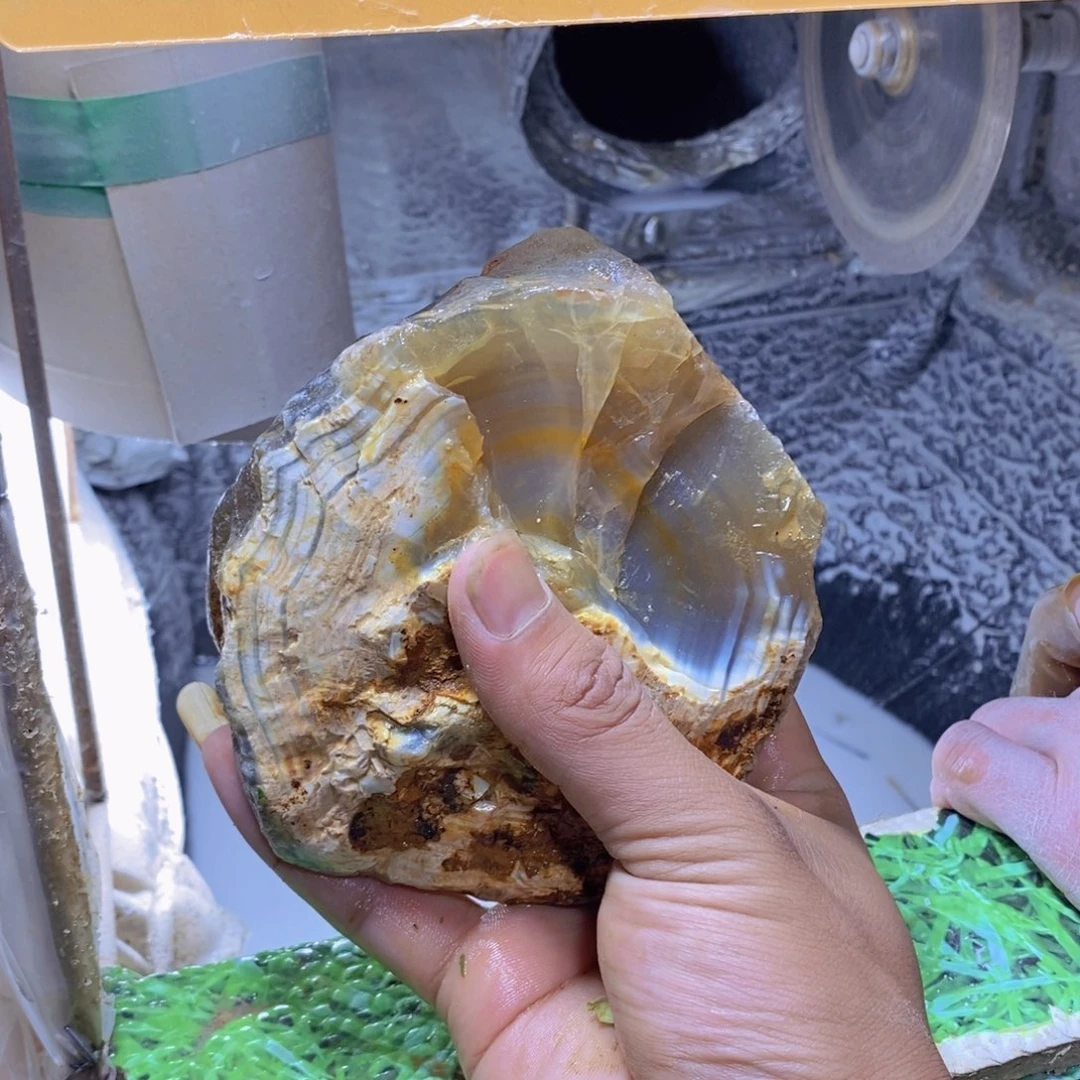 定制玛瑙星****心天然玛瑙手镯原石