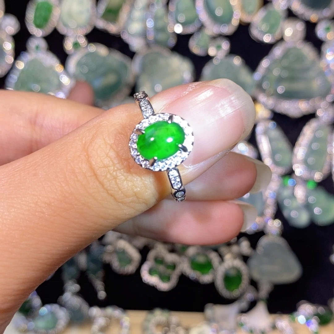 翡翠未镶嵌颈饰天然