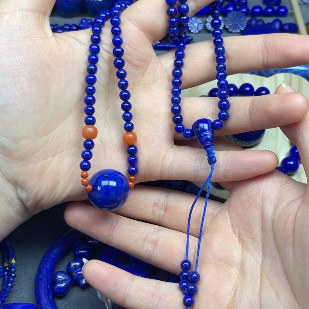 青金石未镶嵌毛衣链