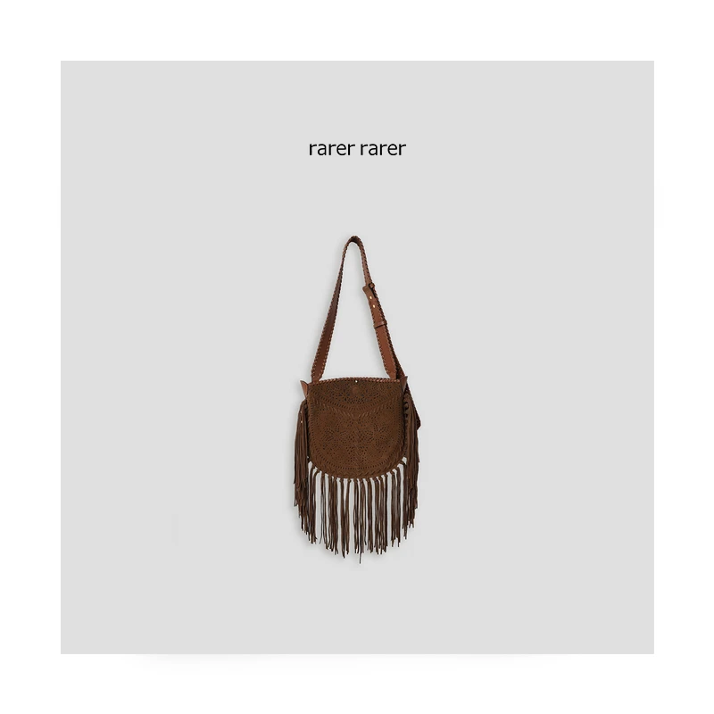 【rarer rarer】25SS夏季手工镂空时尚百搭雕刻花纹流苏包 2508023