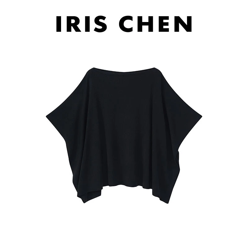现货IRIS CHEN 爵士 2025春夏款绵羊毛斗篷欧若风针织衫25SY005