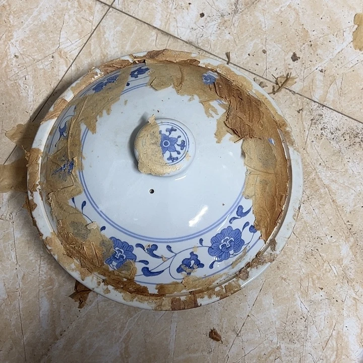 用***8陶摆件景德镇芙蓉花品锅