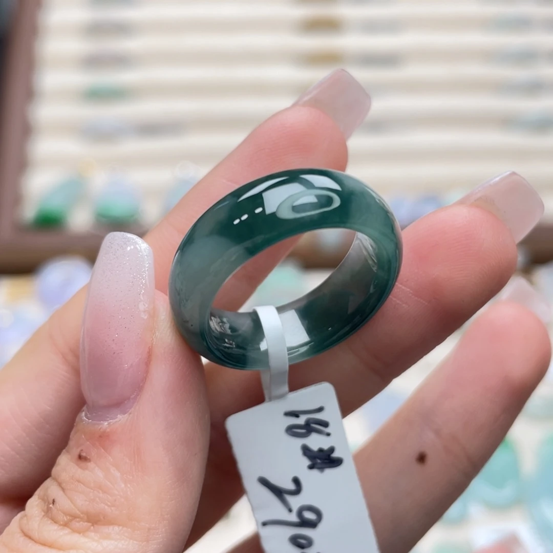 翡翠未镶嵌戒圈a48港圈18绿野仙踪