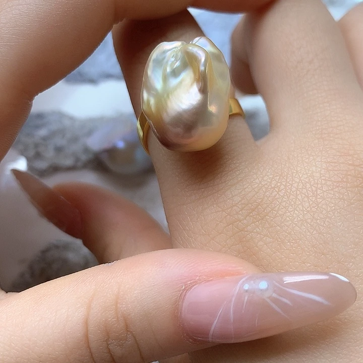 淡水珍珠耳饰银S925镶嵌