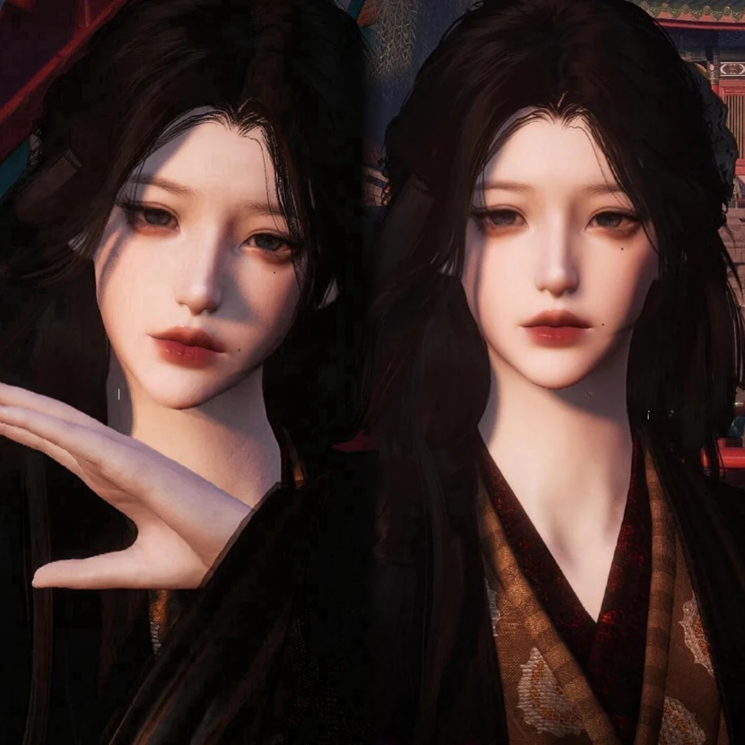 江月晚 妩媚御姐忆颜捏脸 燕云十六声捏脸女设计含导入教程