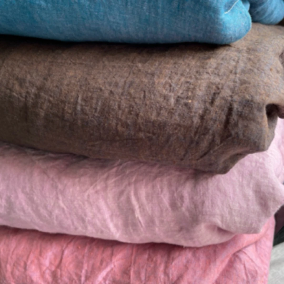 12支金属色织变色龙纯汉麻高货服装布料袍子裙子套装麻料