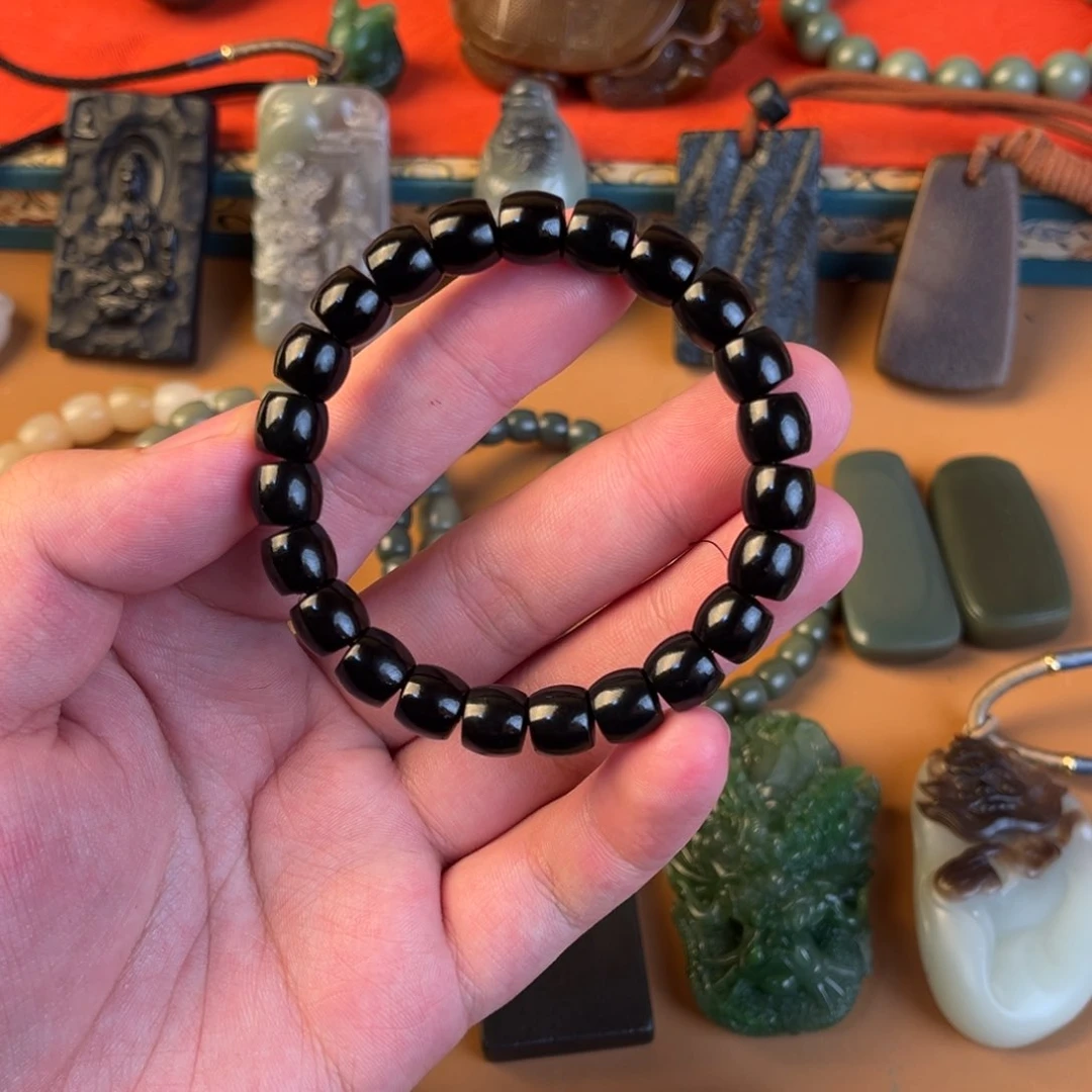 和田玉手链未镶嵌?****এ