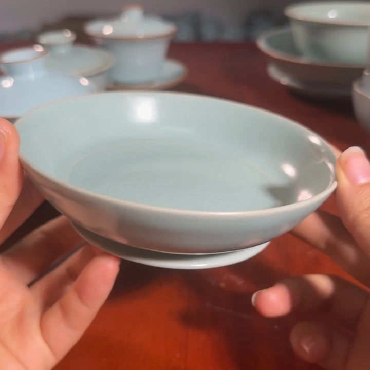 微瑕仿古北宋盘13.5