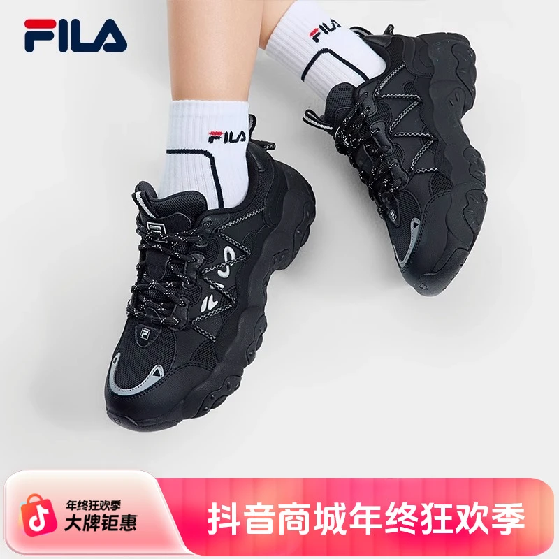 FILA斐乐老爹鞋官方猫爪FLUID6复古运动鞋2025春休闲情侣休闲鞋