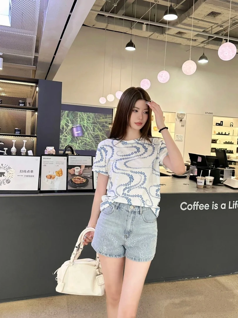 lbubu6月狂欢季【CC】香家新款沙滩印花T恤