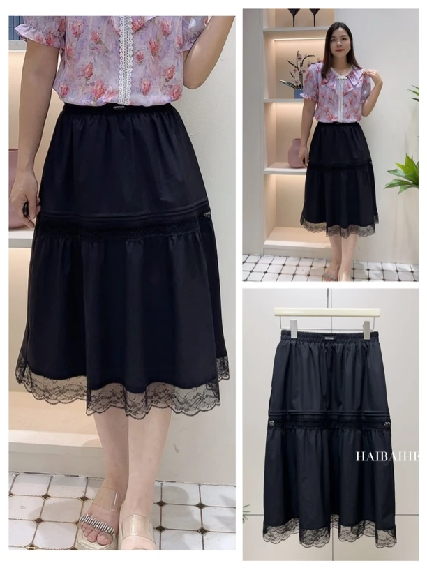 海百合气质显瘦半身裙2687#