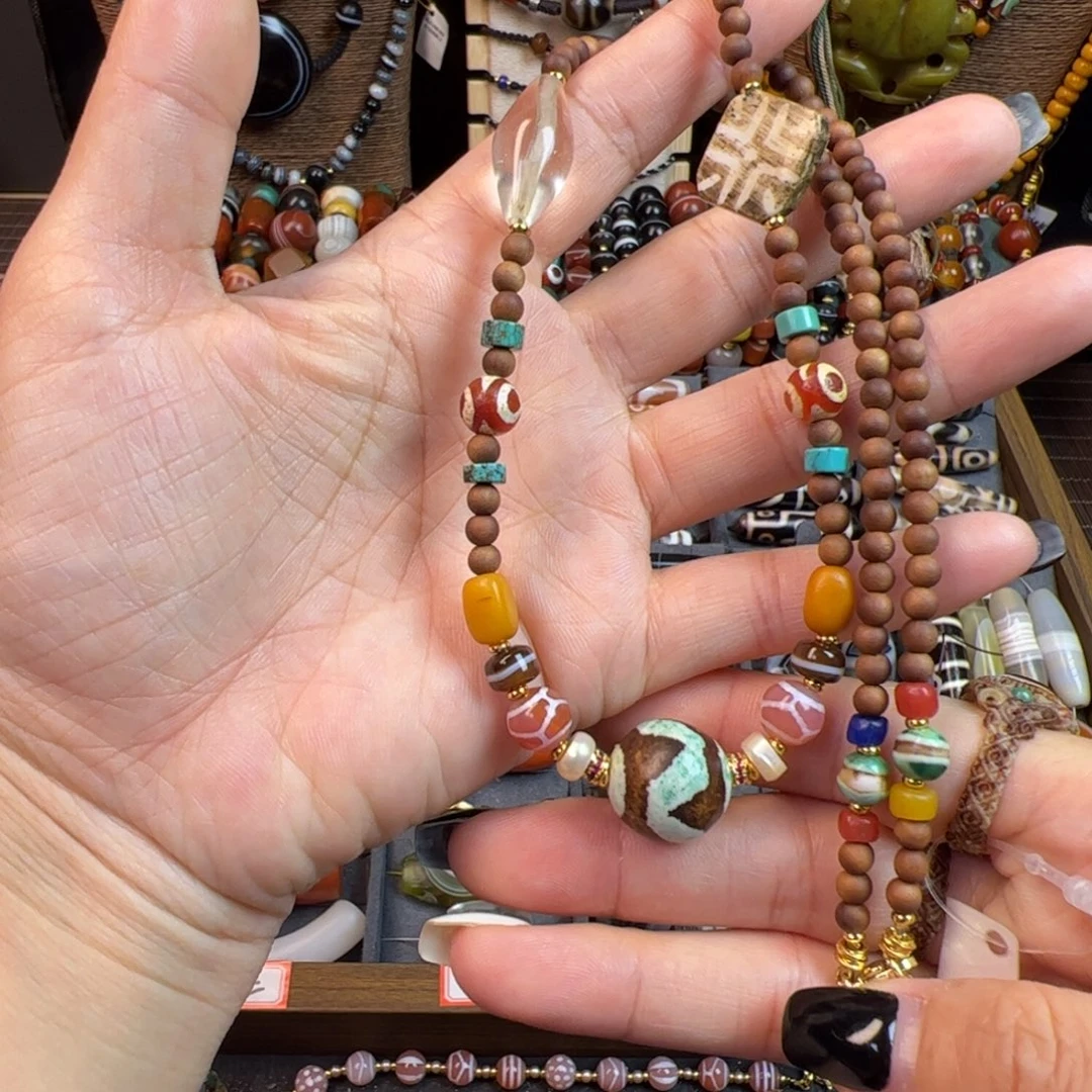 玛瑙/玉髓未镶嵌项链