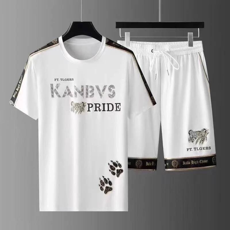 WEBUNSAPET维比萨玻短袖套装男士休闲运动时尚跑步衣服夏季