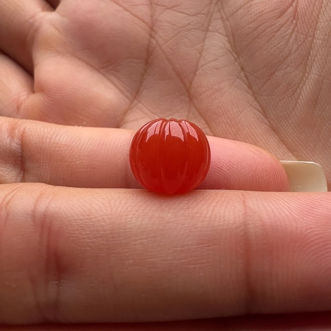 南红玛瑙未镶嵌瓜珠10