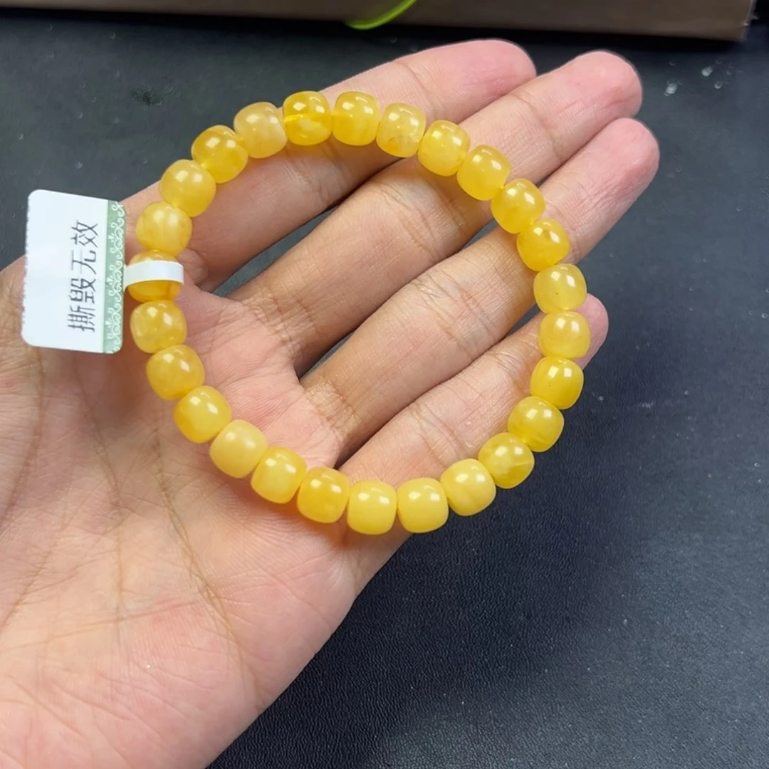 蜜蜡颈饰未镶嵌多样性高端老黄蜡蜜蜡卡8货头