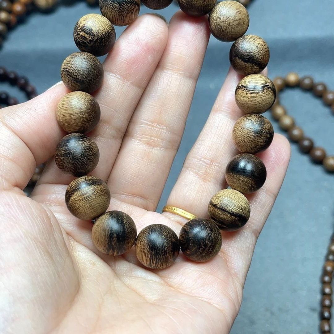 沉香手串自***✌白棋瘤疤1.2