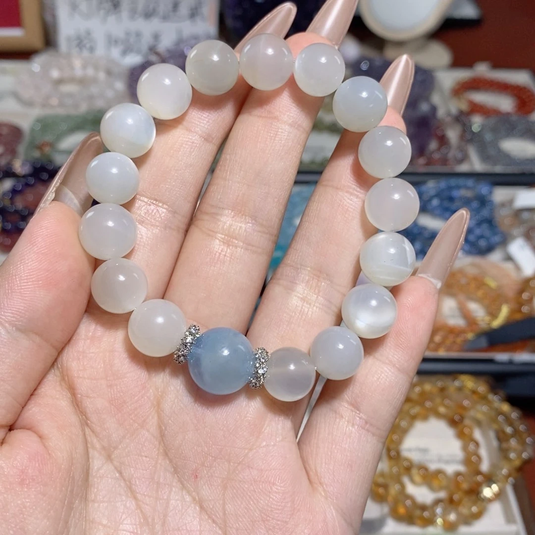 水晶手串未镶嵌白月光