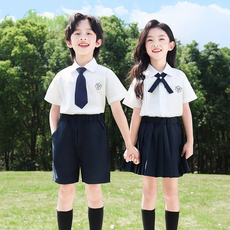 小学生校服夏季六一运动会诗歌朗诵合唱演出服毕业班服幼儿园园服