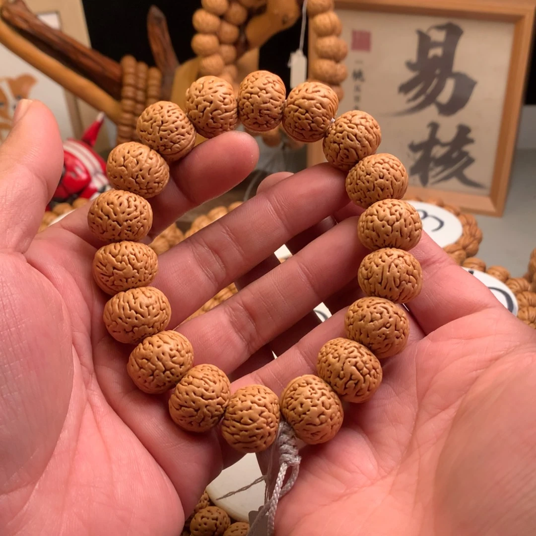 桃核手串【老树磨盘】2.1桃核手持