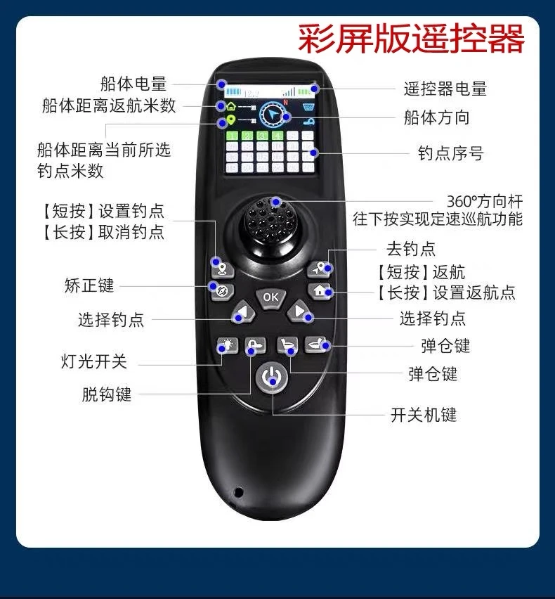 猛禽S3高速打窝船遥控器