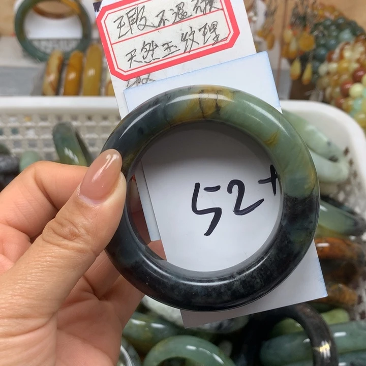 未镶嵌蛇纹石玉手镯