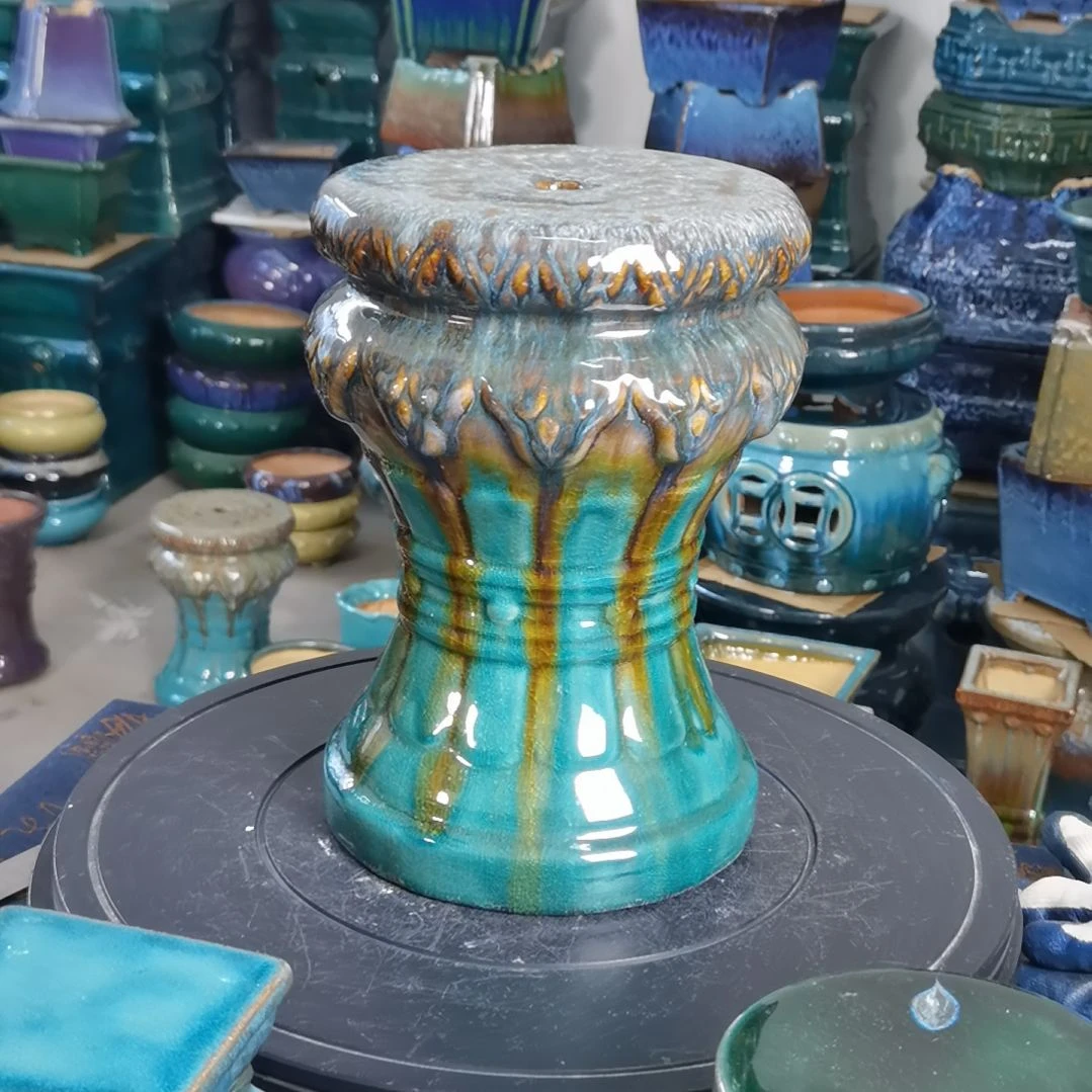 面18.5高28石湾花盆默认微瑕