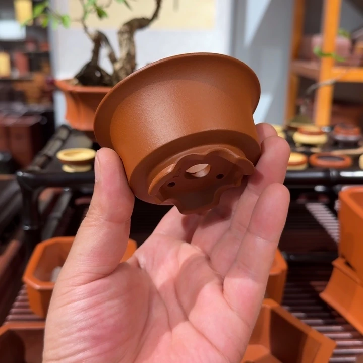 紫砂花盆原矿紫泥