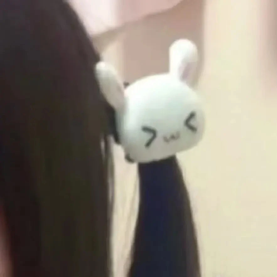 韩版新款可爱卡通小兔子发圈皮筋甜美少女心头饰发饰超萌小众