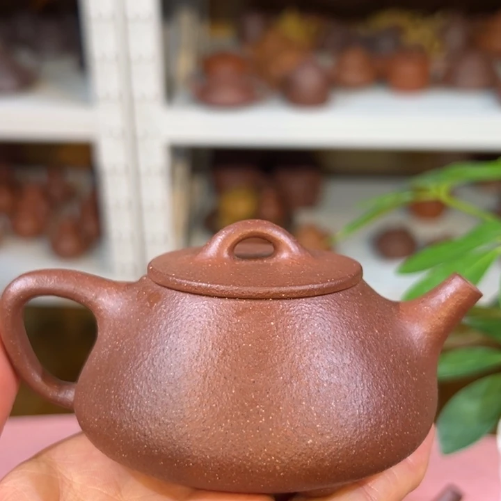 茶壶紫砂紫泥平盖150cc