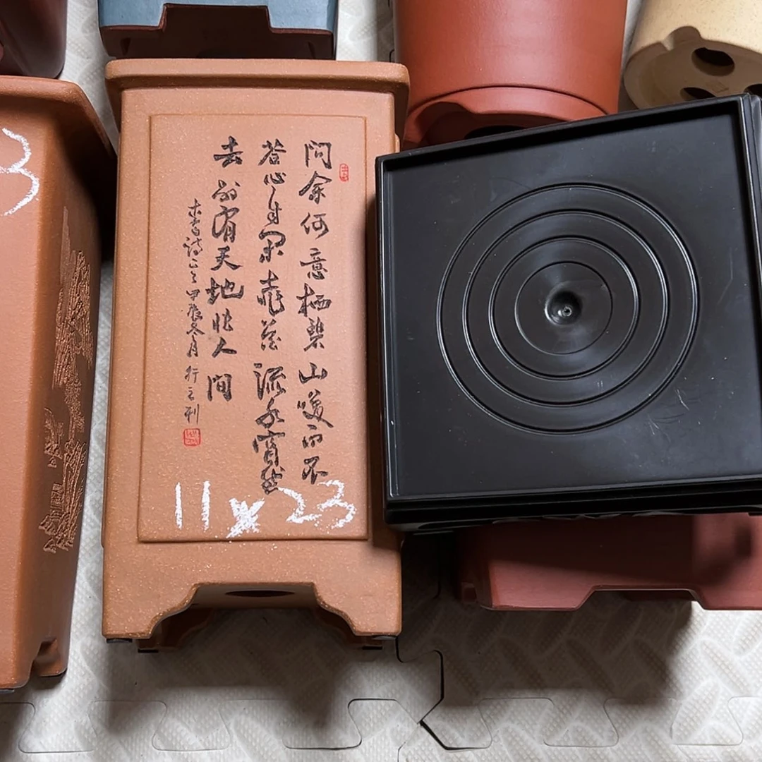 【闪购商品】紫砂花盆清*人周之夏精品紫砂花盆