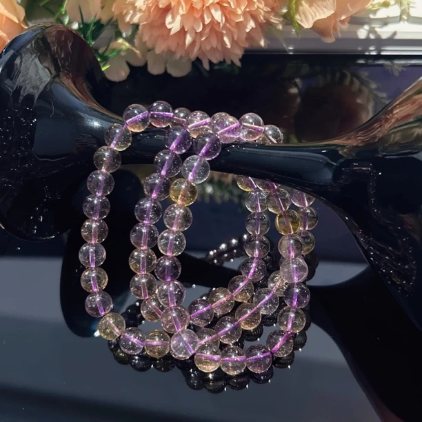 A299 卡8三圈紫黄款手串[多样性发一]