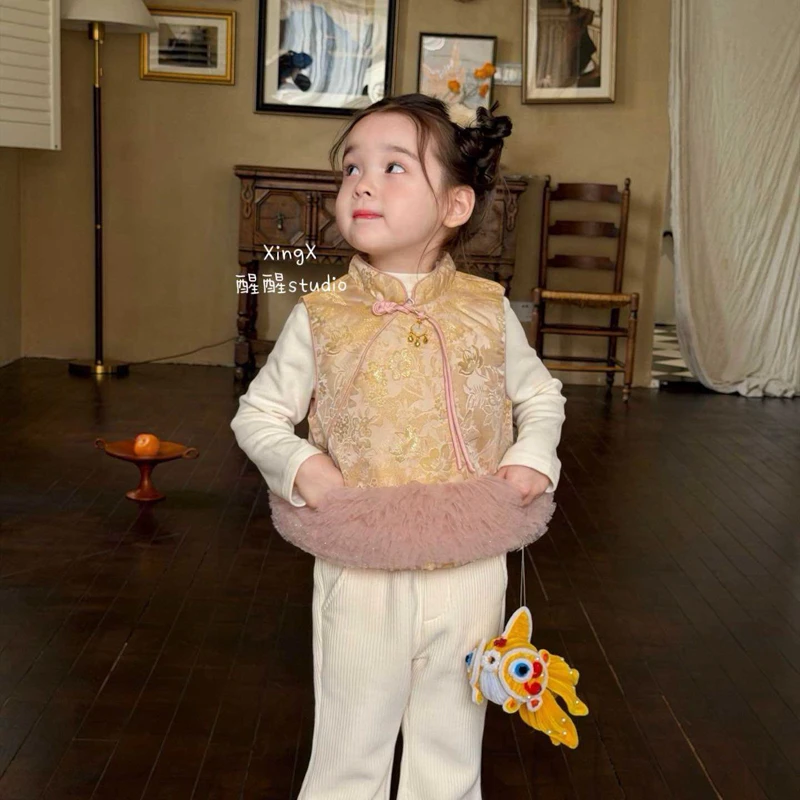 9998A 儿童汉服马甲外套