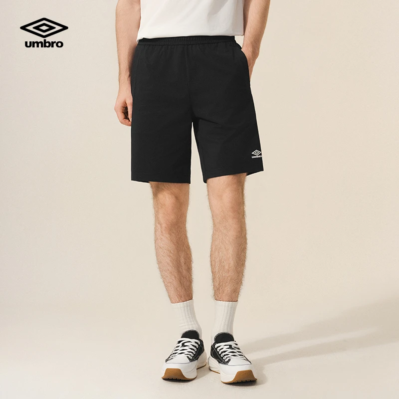 Umbro/茵宝短裤中裤短裤透气弹力跑步五分裤经典舒适U2125251417