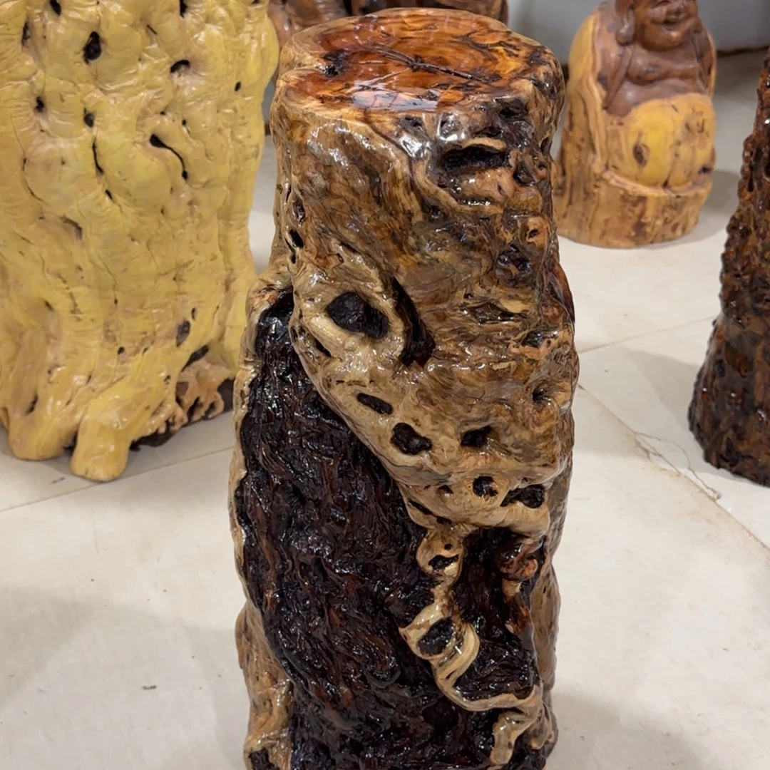 惠***畅龙纹鸡心枣木手工艺品