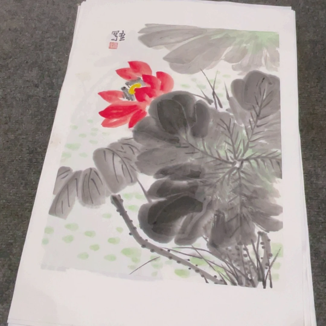 国画1.4平尺纯手绘国画作品